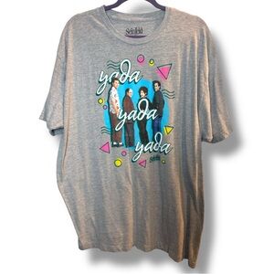 Seinfeld Unisex Size 2XL Gray Colorful Yada Yada Yada Retro 90’s Graphic T-Shirt